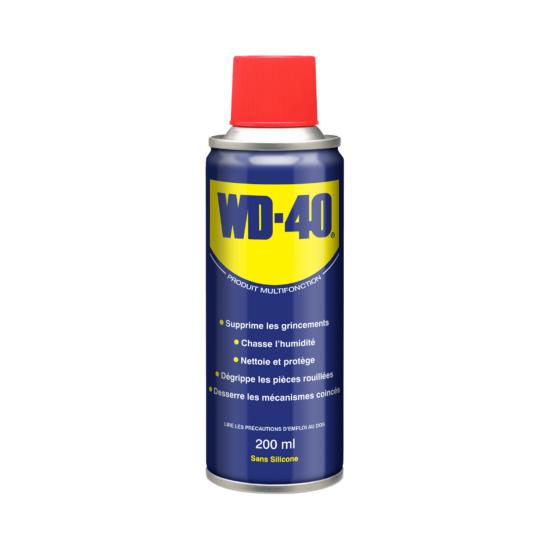 Spray Multi fonction lubrifie, nettoie, protège, dégrippe (200ml) - WD40