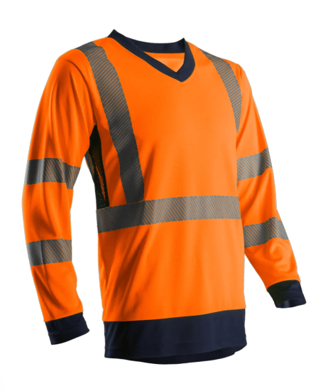 T-SHIRT SUNO HI-VIZ ORANGE/MARINE - Coverguard
