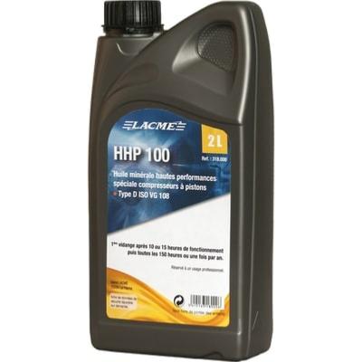 Huile spcial compresseur  piston lubrifiant maintenance HHP100 (2L) - Lacm