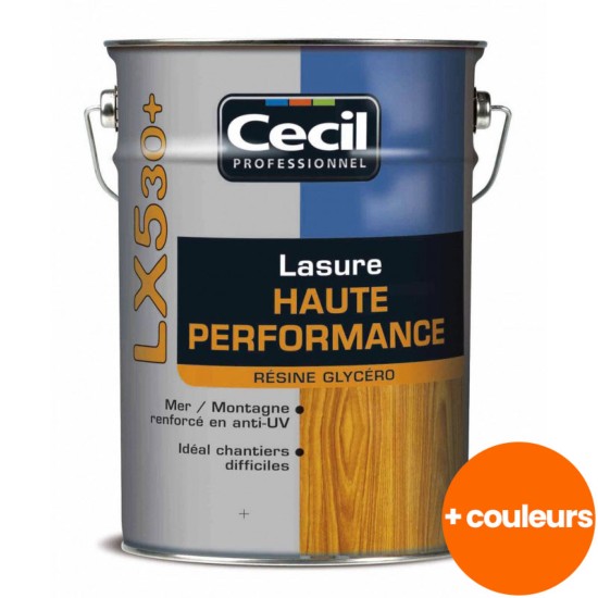 Lasure haute performance LX530+ protection élevée résine pour chantier difficile - Cecil