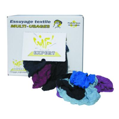 Lot chiffon 100% coton fin tricot recyclé pour essuyage (10kg) - Global Hygiène