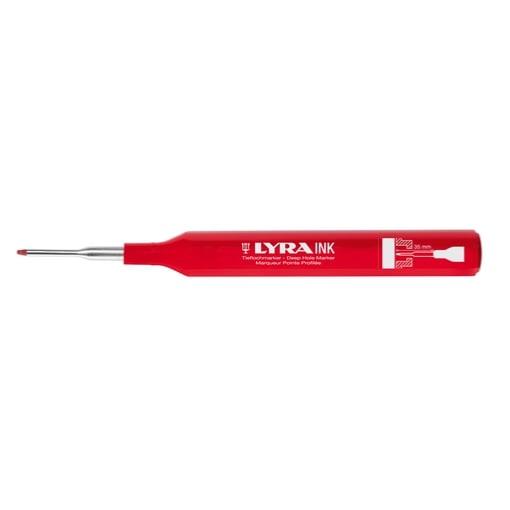 Marqueur à pointe longue rouge INK (Trous perçage/Accès difficile) - Lyra