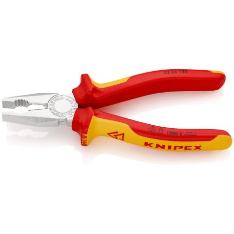 Pince universelle 180mm isolée 1000V - Knipex