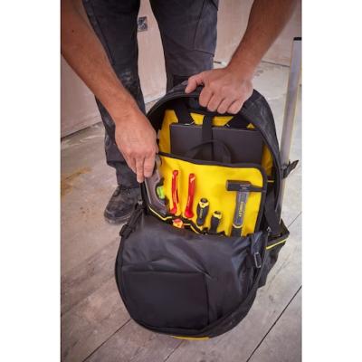 Sac à dos à roulettes porte outils multi poches nylon FatMax - Stanley