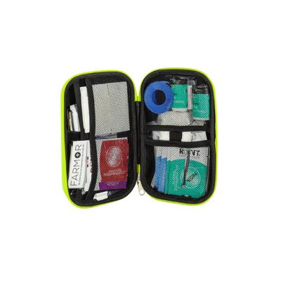 Trousse de secours spcial "Vhicule Voiture" 2/4 pers (Jaune fluo rflchissante) - Farmor