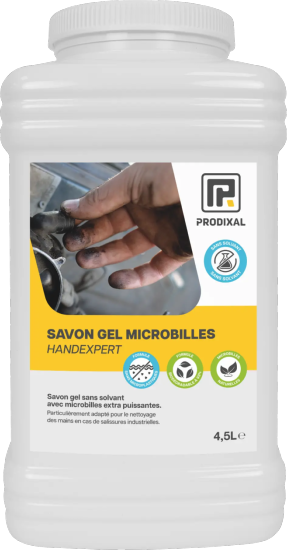 SAVON GEL MICROBILLES 'HANDEXPERT' (BIDON DE 4,5L NET)