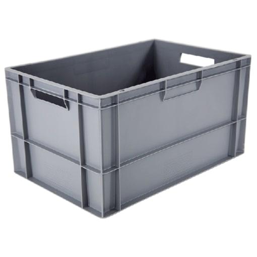 Bac palettisable europe plein gris résistant 320x400x600mm (60L) - Novap