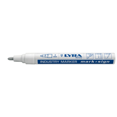 Marqueur "Industry Marker" blanc 3mm - Lyra