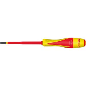 Tournevis ULTIMATE® Fente/Plat Isolé Bi-matière 1000V - Ks Tools