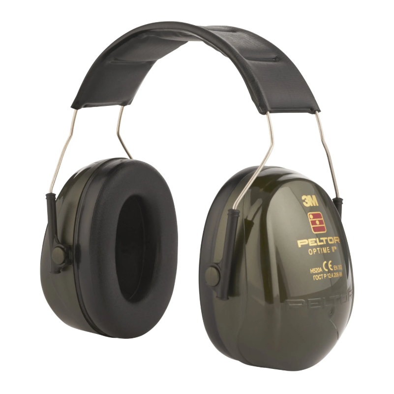 CASQUE ANTIBRUIT OPTIME II VERT SERRE TETE SNR 31 - 3M