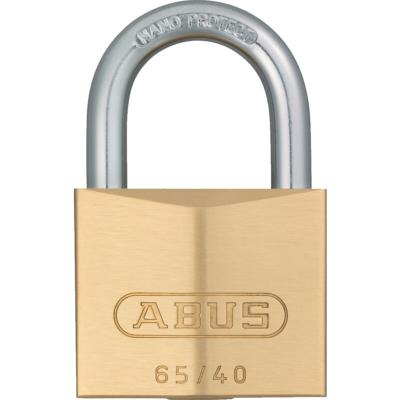 Cadenas à clé laiton traditionnel série 65 40mm s'entrouvrant N.6401 - Abus