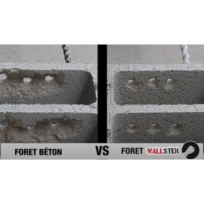 Foret marteau "Wallster" spécial matériaux creux parpaing brique SDS+ 104 - Diager