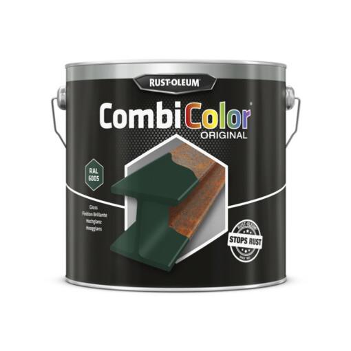 Peinture CombiColor® Métal 2,50L Vert mousse Brillant RAL 6005 (7337.2.5) - Rust Oleum