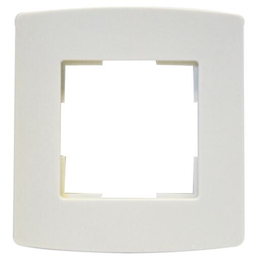 Simple plaque pour interrupteur ou prise encastré Bali blanc - Electraline
