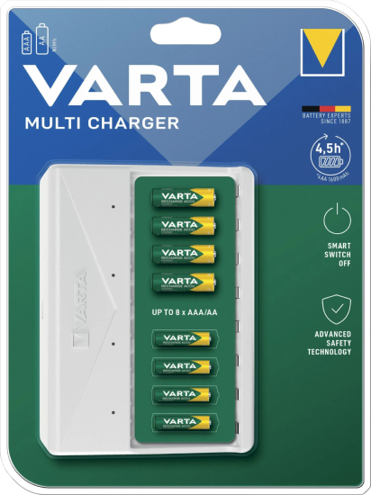 CHARGEUR 4,5H AAA/AA 8 CANAUX - Varta