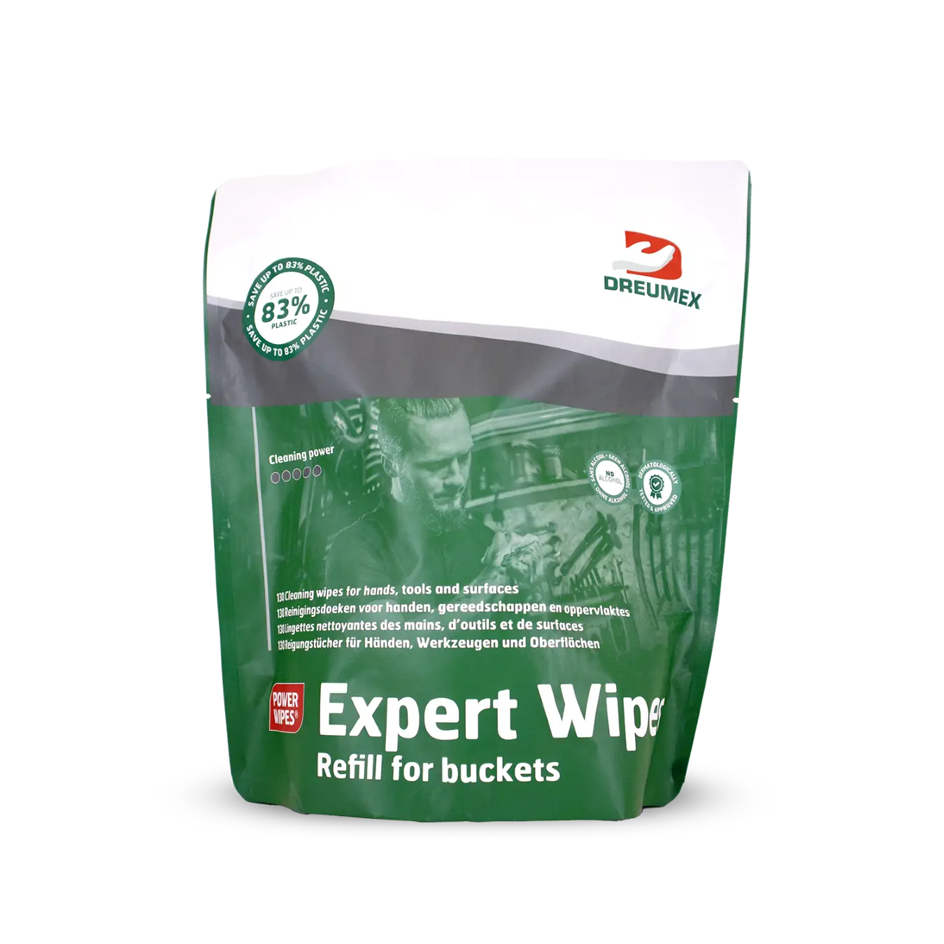 RECHARGE LINGETTE NETTOYANTE EXPERT WIPES DE 130