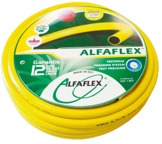 TUYAU D'ARROSAGE ALFAFLEX ATH JAUNE D 19MM COURONNE 25M