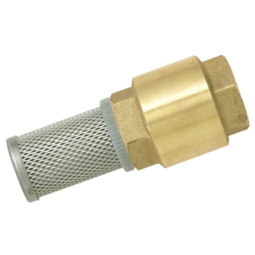 Clapet filtre pompe femelle Ø26x34 avec anti-retour avec filtre inox - Boutté