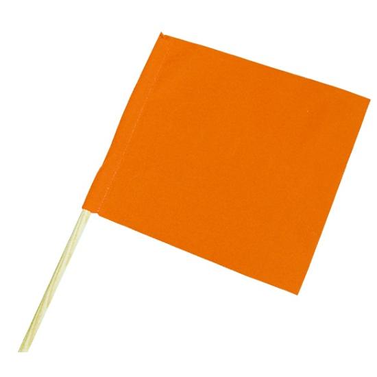 Drapeau fanion tissu orange fluo signalisation marquage travaux chantiers - Taliaplast