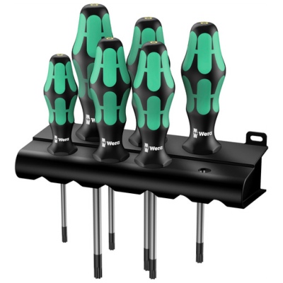 Tournevis Kraftform Plus + Rack TORX 367/6 (Jeu de 6) - Wera