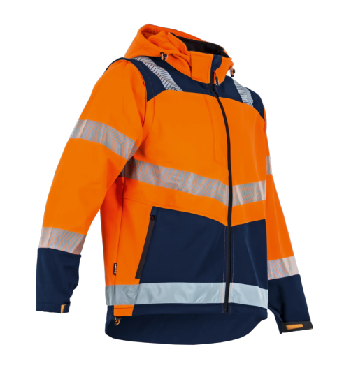VESTE SOFTSHELL HAUTE VISIBILITE CIBLE ORANGE