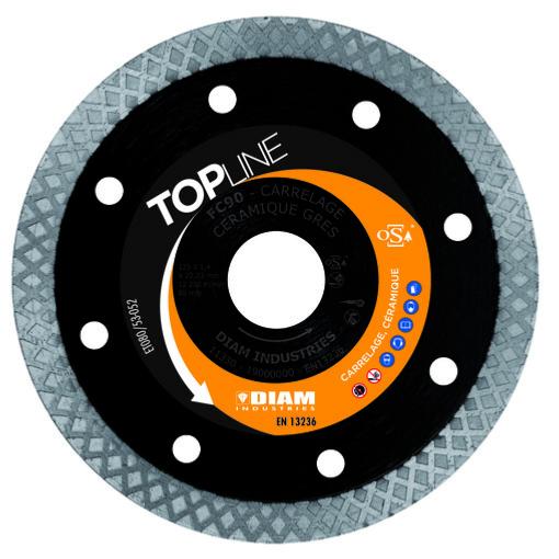 Disque à tronçonner diamant carrelage céramique marbre Ø125mm FC90 - Diam Industries