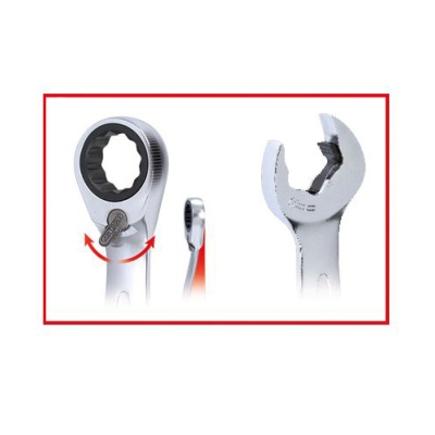 Clé mixte à cliquet DUO GEAR® 8 à 19 mm (Jeu de 5) - Ks Tools