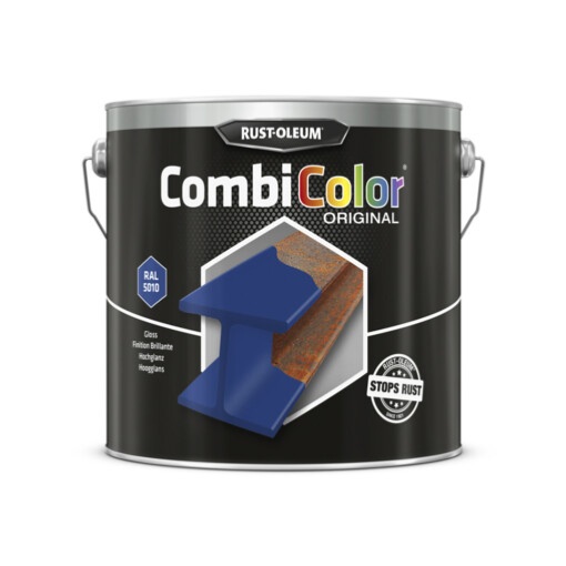 Peinture CombiColor® Métal 2,50L Bleu Gentiane Brillant RAL 5010 (7326.2.5) - Rust Oleum