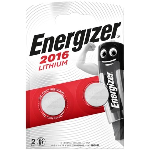 Pile miniature bouton électronique type 2016 (Carte 2 piles) - Energizer