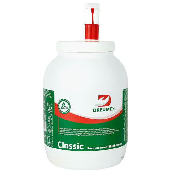 Savon gel "Classic" avec microbilles pompe distributeur 2,8L - Dreumex