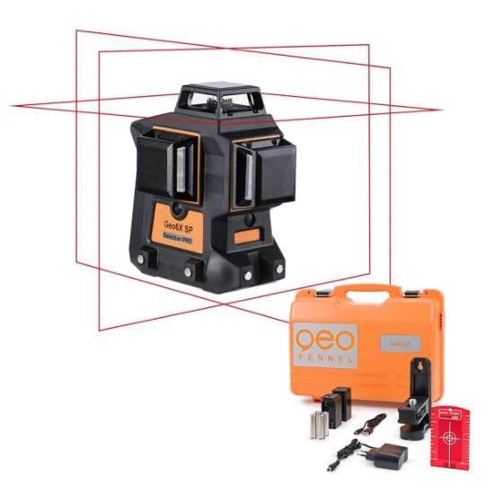 Laser multilignes automatique 3x360° rouge Geo6X SP (En kit) - Geo Fennel
