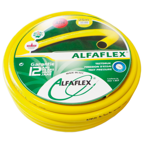 Tuyau arrosage 50m ATH Jaune Ø15 PVC 5 couches (AF15050) - Alfaflex